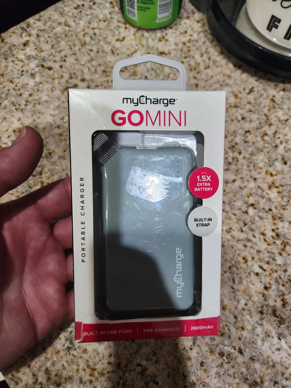 GoMini Portable Charger Power Bank - Gray New Open Box